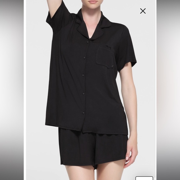 SKIMS Other - SKIMS Black Pajama Shorts Set